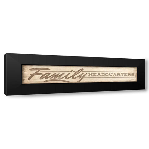 Family Headquarters Black Modern Wood Framed Art Print with Double Matting by Rader, Lauren