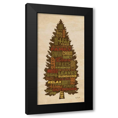 At the Lake Black Modern Wood Framed Art Print with Double Matting by Rader, Lauren