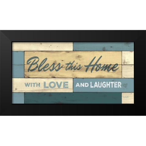 Bless This Home Black Modern Wood Framed Art Print by Rader, Lauren