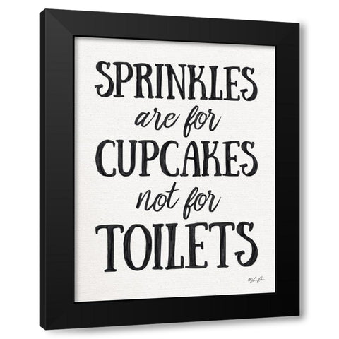 Sprinkles Black Modern Wood Framed Art Print by Rader, Lauren