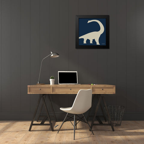 Dino II    Black Modern Wood Framed Art Print by Rader, Lauren