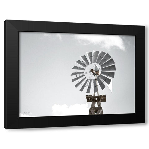 Windmill    Black Modern Wood Framed Art Print by Rader, Lauren