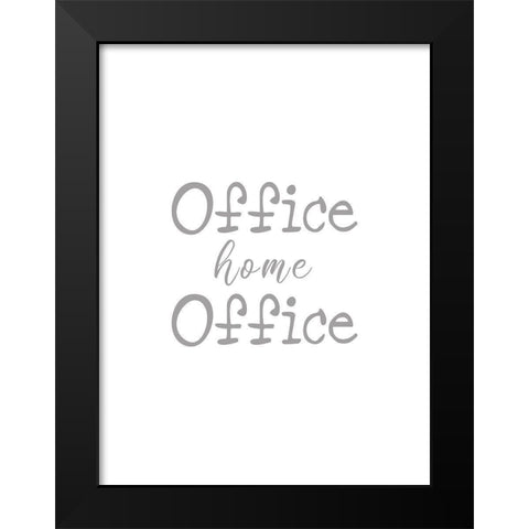 Office Home Office Black Modern Wood Framed Art Print by Rader, Lauren