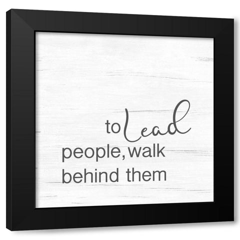 Lead Black Modern Wood Framed Art Print with Double Matting by Rader, Lauren
