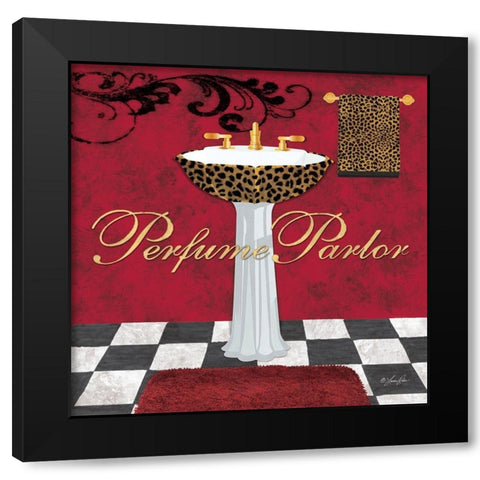 Perfume Parlor Black Modern Wood Framed Art Print with Double Matting by Rader, Lauren