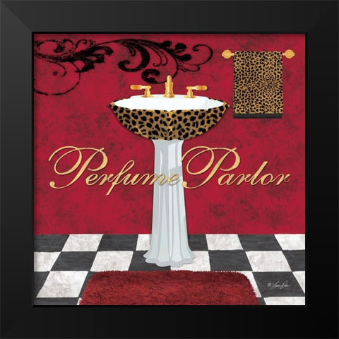 Perfume Parlor Black Modern Wood Framed Art Print by Rader, Lauren