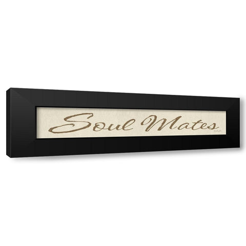 Soul Mates Black Modern Wood Framed Art Print with Double Matting by Rader, Lauren