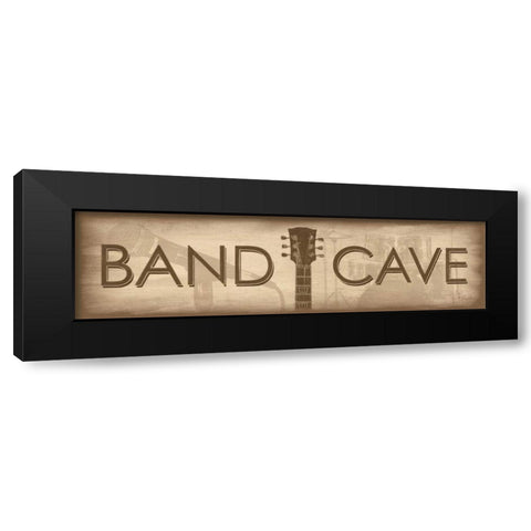 Band Cave Black Modern Wood Framed Art Print with Double Matting by Rader, Lauren