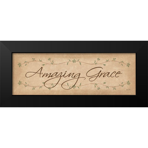 Amazing Grace Black Modern Wood Framed Art Print by Rader, Lauren