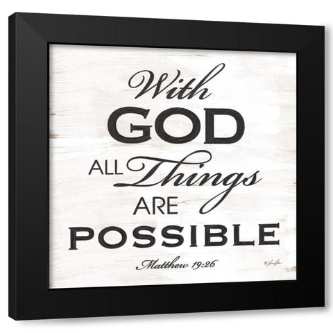 All Things are Possible Black Modern Wood Framed Art Print with Double Matting by Rader, Lauren