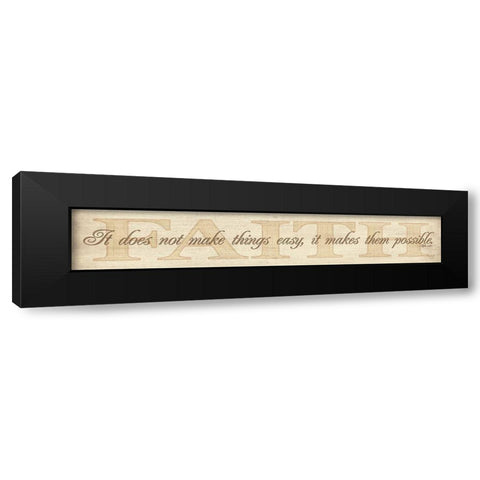 Faith Black Modern Wood Framed Art Print with Double Matting by Rader, Lauren