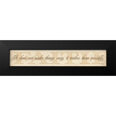 Faith Black Modern Wood Framed Art Print by Rader, Lauren