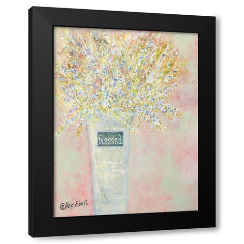 Blessed Black Modern Wood Framed Art Print by Ebert, Roey