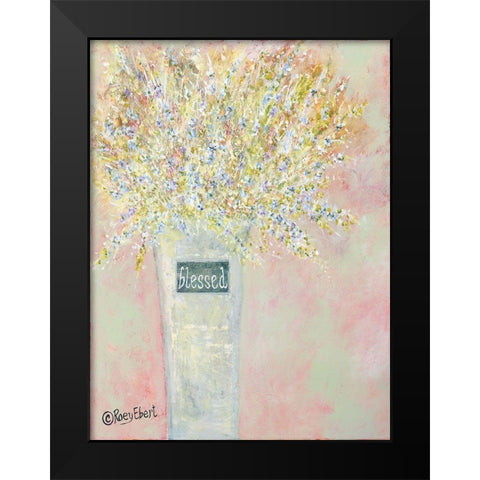 Blessed Black Modern Wood Framed Art Print by Ebert, Roey