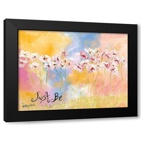 Just Be Black Modern Wood Framed Art Print by Ebert, Roey