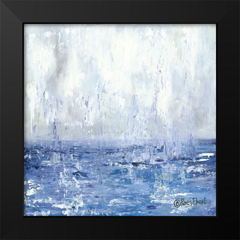 Rainy Day View Black Modern Wood Framed Art Print by Ebert, Roey
