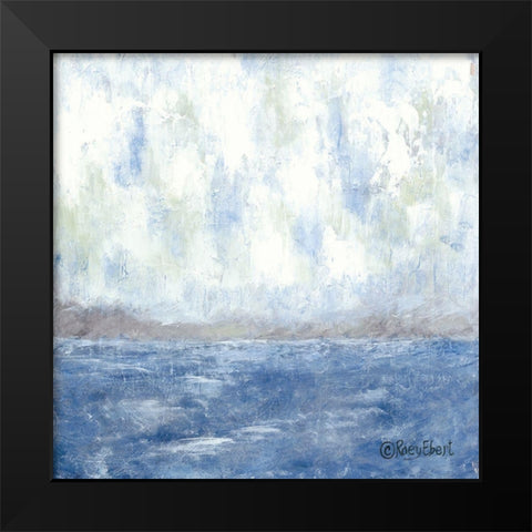 The Shore Black Modern Wood Framed Art Print by Ebert, Roey