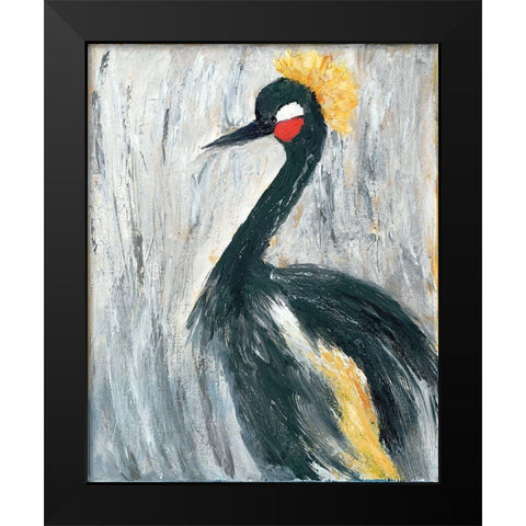 If the Crown Fits    Black Modern Wood Framed Art Print by Ebert, Roey