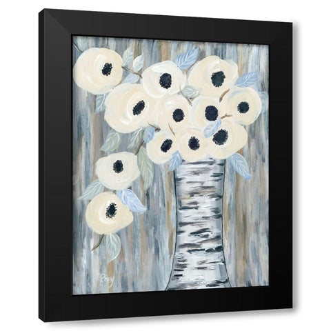 Blooming Birch Vase I Black Modern Wood Framed Art Print with Double Matting by Ebert, Roey
