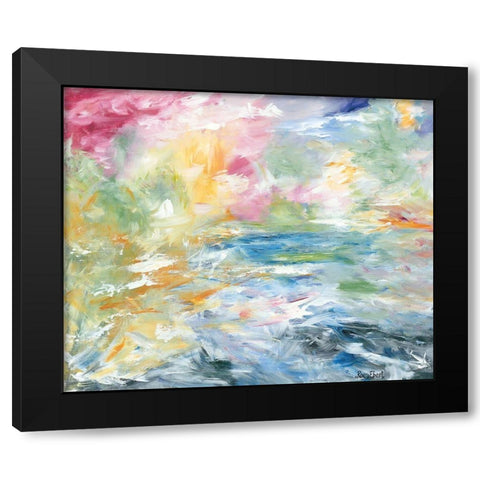 View From Above Black Modern Wood Framed Art Print with Double Matting by Ebert, Roey