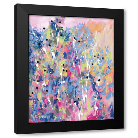 Wild Child Black Modern Wood Framed Art Print by Ebert, Roey