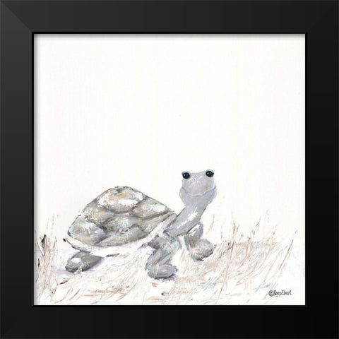 Hi Little One Black Modern Wood Framed Art Print by Ebert, Roey