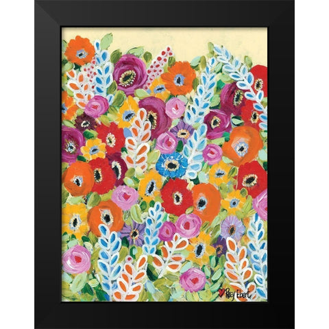 Whimsy Black Modern Wood Framed Art Print by Ebert, Roey