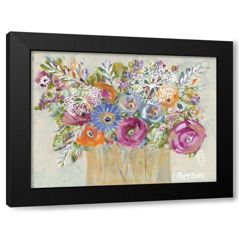 Golden Vase I Black Modern Wood Framed Art Print with Double Matting by Ebert, Roey