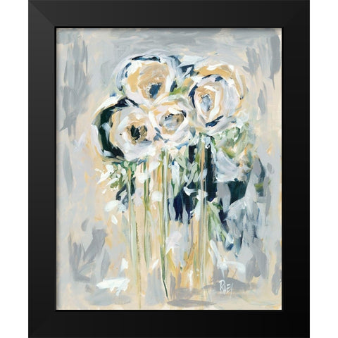 Touch of Elegance Black Modern Wood Framed Art Print by Ebert, Roey