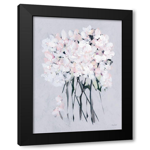 Romantic Floral I Black Modern Wood Framed Art Print by Ebert, Roey