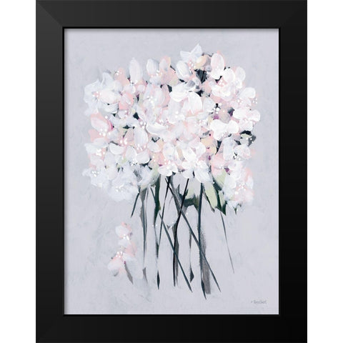 Romantic Floral I Black Modern Wood Framed Art Print by Ebert, Roey