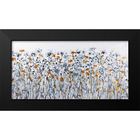 Serenity Walk Black Modern Wood Framed Art Print by Ebert, Roey
