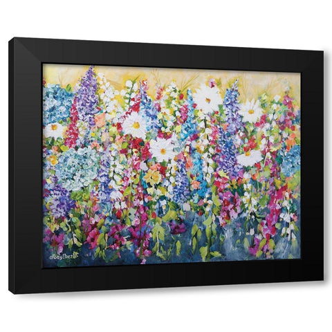 Spring Vibes Black Modern Wood Framed Art Print with Double Matting by Ebert, Roey