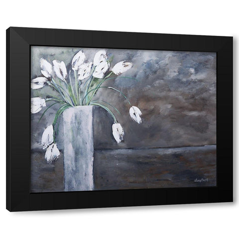 Dreamy Tulips Black Modern Wood Framed Art Print by Ebert, Roey