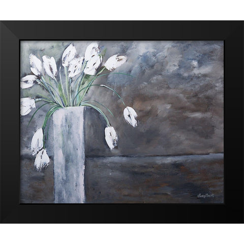 Dreamy Tulips Black Modern Wood Framed Art Print by Ebert, Roey