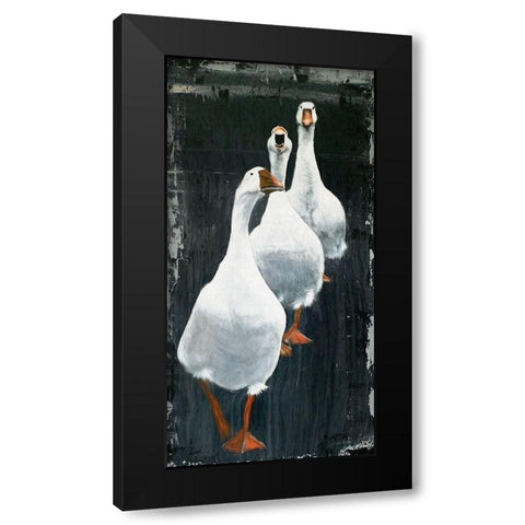 Ready, Set, Go Black Modern Wood Framed Art Print with Double Matting by Redman, Suzi