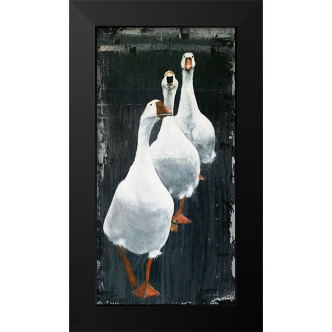 Ready, Set, Go Black Modern Wood Framed Art Print by Redman, Suzi