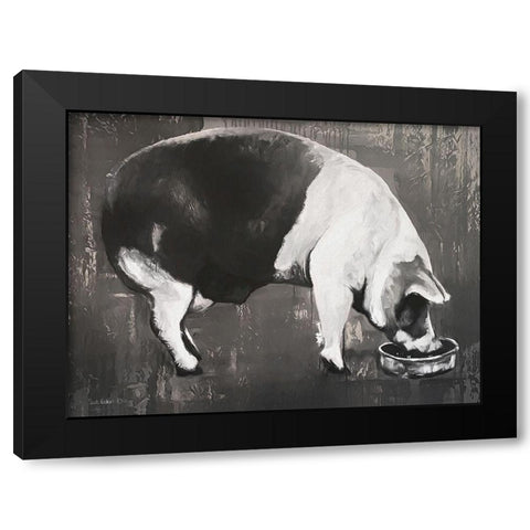 This Little Piggy  Black Modern Wood Framed Art Print by Redman, Suzi