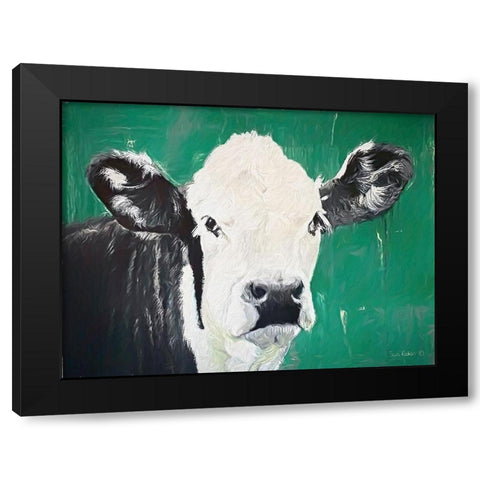 Out to Pasture  Black Modern Wood Framed Art Print by Redman, Suzi