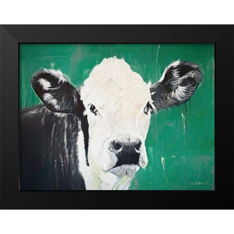 Out to Pasture  Black Modern Wood Framed Art Print by Redman, Suzi