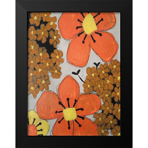 Lazy Daisy I Black Modern Wood Framed Art Print by Redman, Suzi