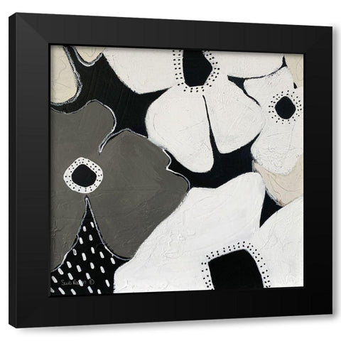 Hello I Black Modern Wood Framed Art Print by Redman, Suzi