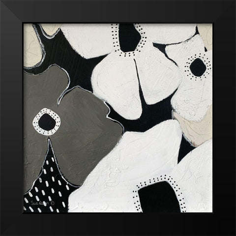Hello I Black Modern Wood Framed Art Print by Redman, Suzi