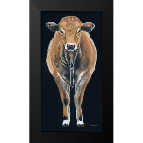 A Firm Foundation Black Modern Wood Framed Art Print by Redman, Suzi