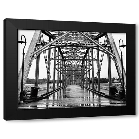 Bridge No. 9 Black Modern Wood Framed Art Print with Double Matting by Rigsby, Jennifer