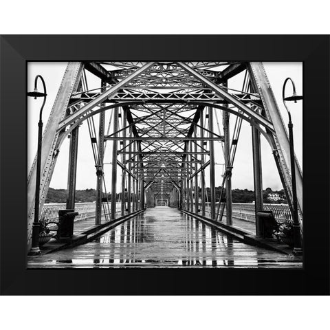 Bridge No. 9 Black Modern Wood Framed Art Print by Rigsby, Jennifer