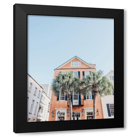 Charleston Palms Black Modern Wood Framed Art Print with Double Matting by Rigsby, Jennifer