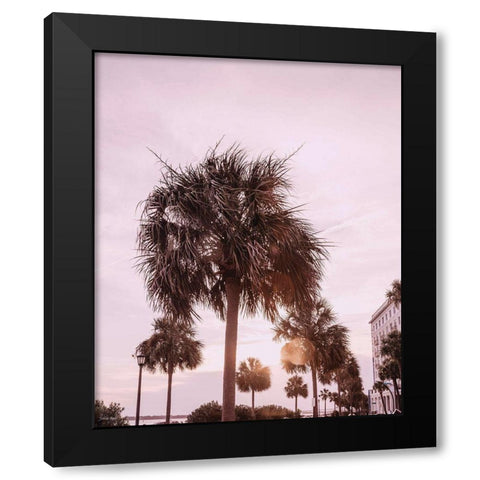 Blush Summer Black Modern Wood Framed Art Print with Double Matting by Rigsby, Jennifer