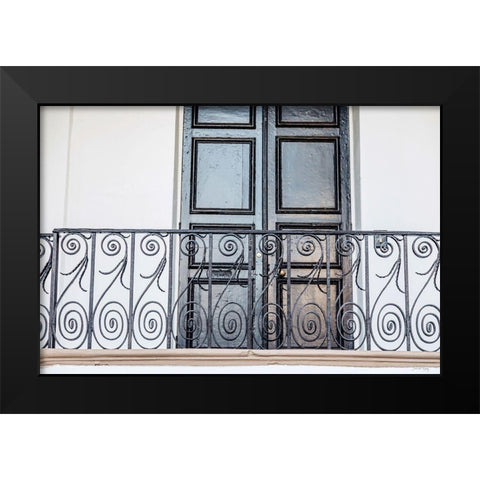 Door Beautiful Black Modern Wood Framed Art Print by Rigsby, Jennifer