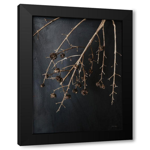 Branches in Noir II Black Modern Wood Framed Art Print with Double Matting by Rigsby, Jennifer